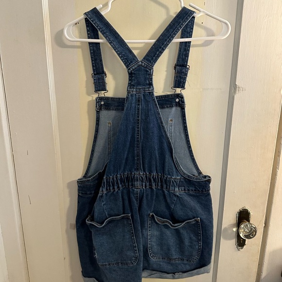 Set of 2 No Boundaries Junior Denim Overalls. - Picture 3 of 5